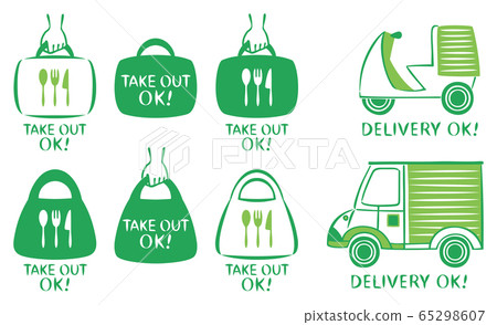 Takeout delivery icon Takeout delivery icon 65298607