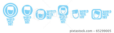 vector world milk day outline style icons set... - Stock Illustration ...