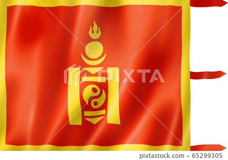 China Mongolians ethnic flag China Mongolians ethnic flag 65299305