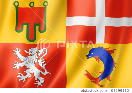 Auvergne-Rhone-Alpes Region flag, France 65299310