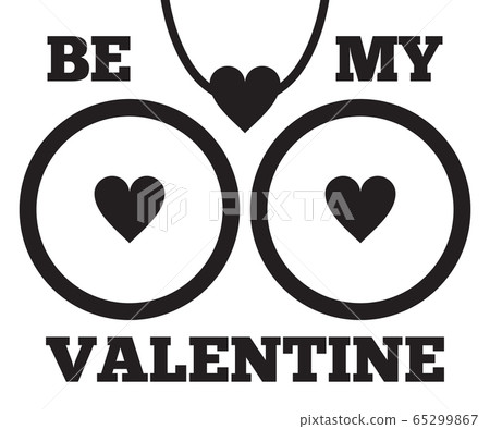 Valentine Day card with breasts and hearts 65299867