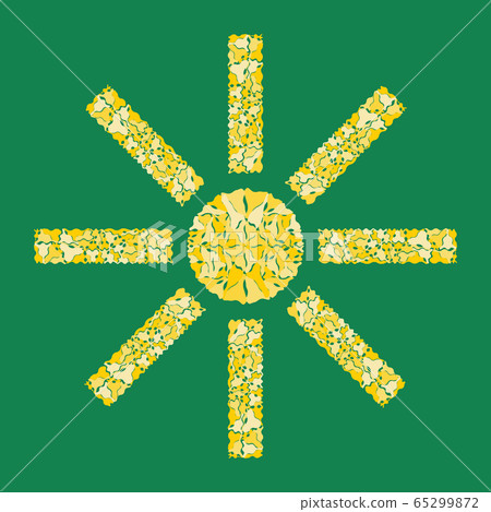 Vector summer sun mosaic Vector summer sun mosaic 65299872