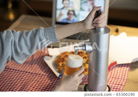 Home beer server online drinking party image 65300190