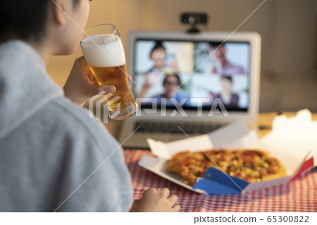 Home drinking online drinking party image Home drinking online drinking party image 65300822