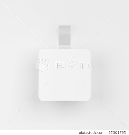 Blank wobbler tag mockup Blank wobbler tag mockup 65301765