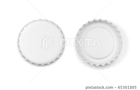 Blank bottle cap mockup 65301805