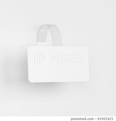 Blank wobbler tag mockup Blank wobbler tag mockup 65301925