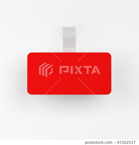 Blank wobbler tag mockup Blank wobbler tag mockup 65302017