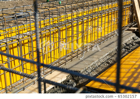 Reinforcing bar construction formwork basic bar arrangement status Reinforcing bar construction formwork basic bar arrangement status 65302157
