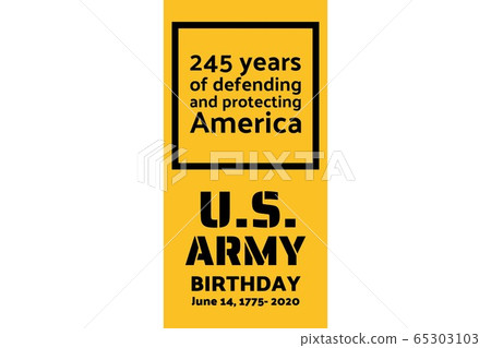 U.S. Army Birthdays. Holiday concept. Template for background, banner, card, poster with text U.S. Army Birthdays. Holiday concept. Template for background, banner, card, poster with text 65303103