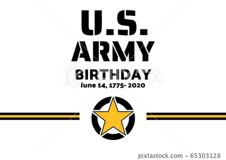 U.S. Army Birthdays. Holiday concept. Template for background, banner, card, poster with text U.S. Army Birthdays. Holiday concept. Template for background, banner, card, poster with text 65303128