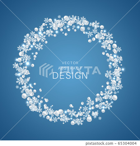 Winter frame of snowballs - Stock Illustration [65304004] - PIXTA