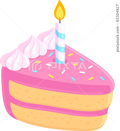 Cartoon birthday cake 65304927