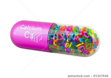 Capsule with Calcium Ca, dietary supplement Capsule with Calcium Ca, dietary supplement 65307646