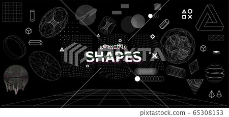 Modern universal trandy geometric shapes 65308153