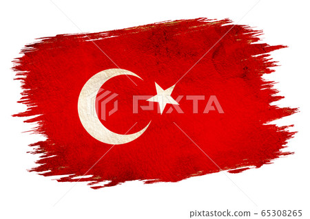Vintage Turkish flag Vintage Turkish flag 65308265