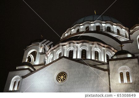Saint Sava Church in Belgrade, Serbia at Night Saint Sava Church in Belgrade, Serbia at Night 65308649