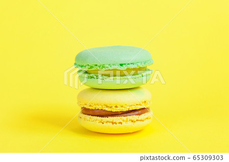 French sweet cookie. Minimal food bakery concept. 65309303