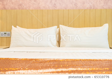 Pillow on bed decoration interior of bedroom interior Pillow on bed decoration interior of bedroom interior 65310776