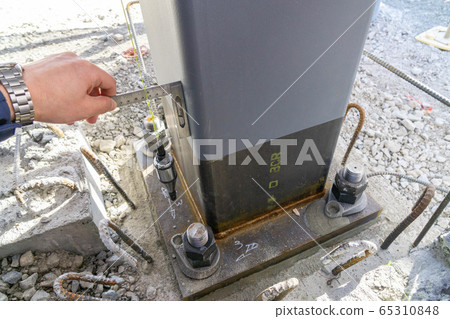 Construction site Construction site Steel frame construction inspection 65310848