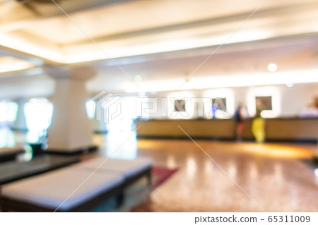 Abstract blur hotel lobby interior room Abstract blur hotel lobby interior room 65311009