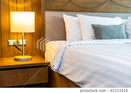 Pillow on bed decoration interior of bedroom interior Pillow on bed decoration interior of bedroom interior 65311016
