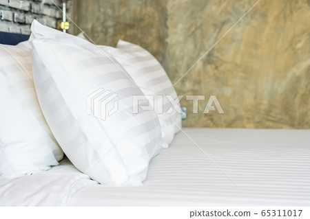 Pillow on bed decoration interior of bedroom interior 65311017