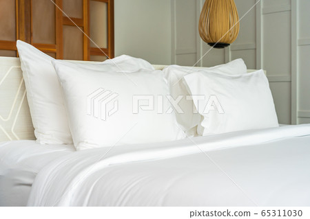 Pillow on bed decoration interior of bedroom interior Pillow on bed decoration interior of bedroom interior 65311030