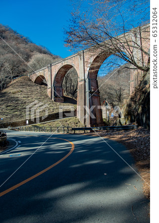 群馬縣冬季臼井通梅根橋 65312064