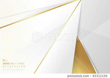Abstract artwork of golden design with gradient white template decorate with halftone background. Abstract artwork of golden design with gradient white template decorate with halftone background. 65312156