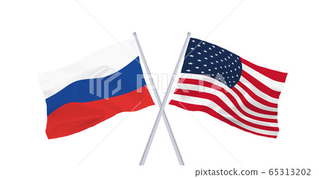 US-Russia flag 65313202