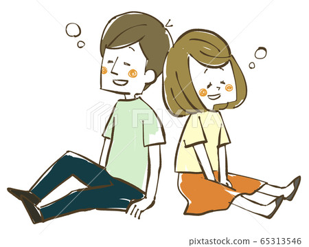 Men and women relaxing-couples Men and women relaxing-couples 65313546