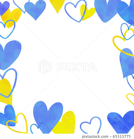 Background illustration with watercolor hearts (Father's Day / White Day) 65313775