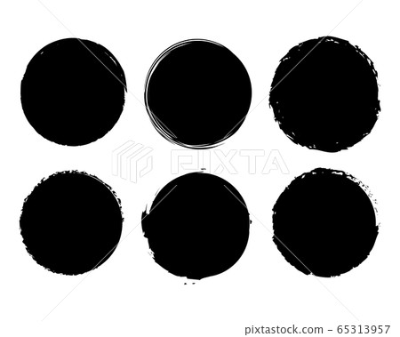 Analog wind circle illustration set Analog wind circle illustration set 65313957