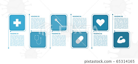 Infographic square shape design for medical - Stock Illustration ...