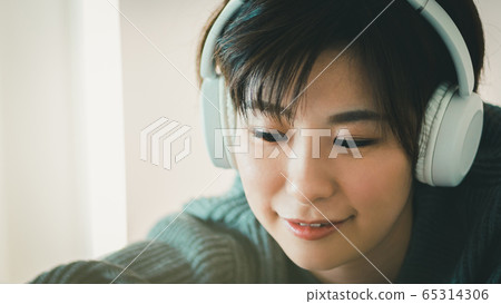 耳機 女生 女孩 65314306