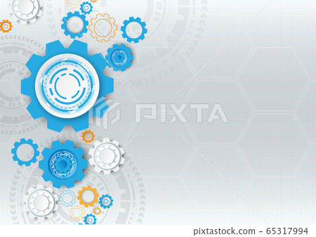 Gear circuit technology background Gear circuit technology background 65317994