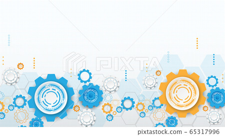 Gear circuit technology background Gear circuit technology background 65317996