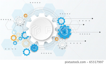 Gear circuit technology background 65317997