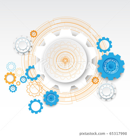Gear circuit technology background Gear circuit technology background 65317998