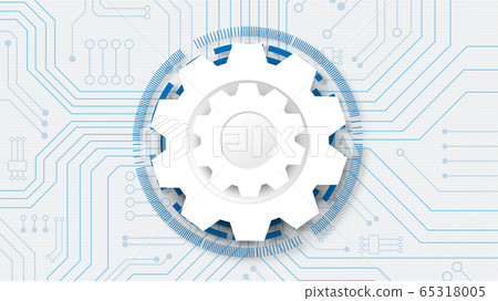 Gear circuit technology background Gear circuit technology background 65318005