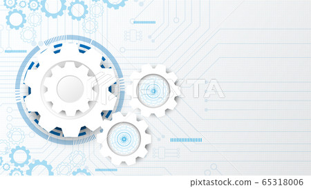Gear circuit technology background Gear circuit technology background 65318006