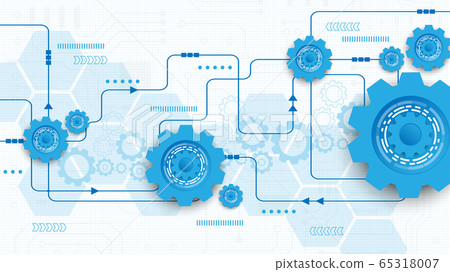 Gear circuit technology background Gear circuit technology background 65318007