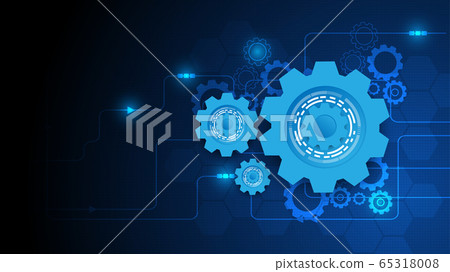 Gear circuit technology background Gear circuit technology background 65318008