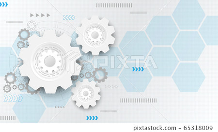Gear circuit technology background Gear circuit technology background 65318009