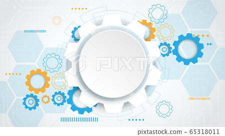 Gear circuit technology background Gear circuit technology background 65318011