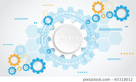 Gear circuit technology background Gear circuit technology background 65318012