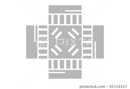 Diagonal crossing allowed - Stock Illustration [65318323] - PIXTA