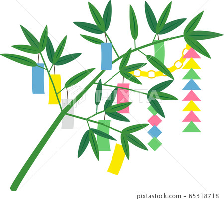 Tanabata material decoration bamboo bamboo 65318718