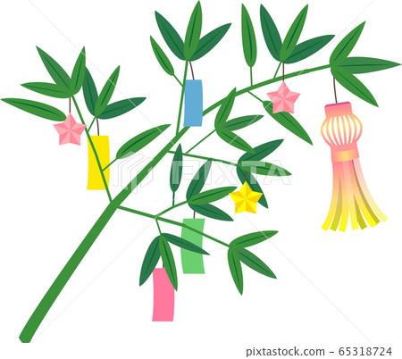 Tanabata material decoration bamboo bamboo Tanabata material decoration bamboo bamboo 65318724